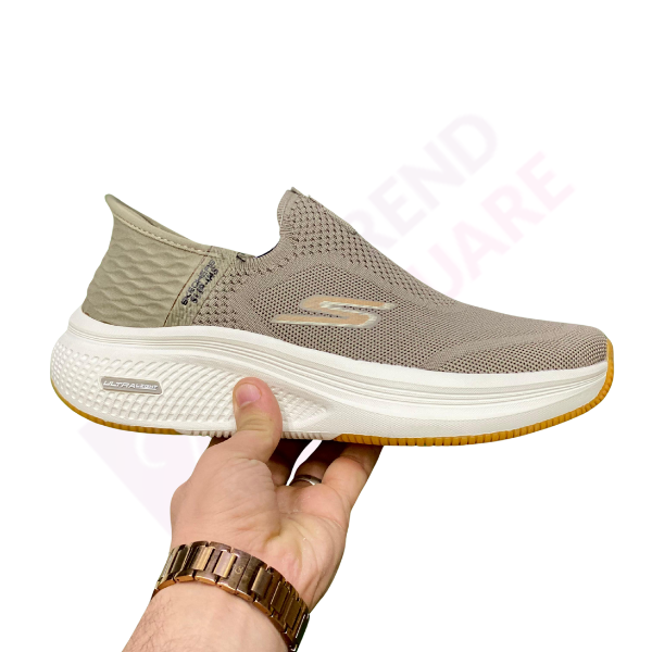HIPER BUST SKECHERS | LIGHT BROWN & WHITE COLOR | TS-SHO1067