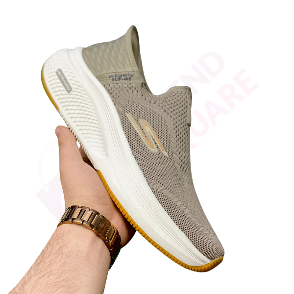 HIPER BUST SKECHERS | LIGHT BROWN & WHITE COLOR | TS-SHO1067 - Image 2