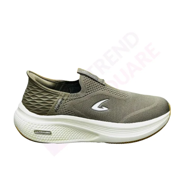 GO RUN ELEVATE SKECHERS |  DUSTY BROWN & YELLOW COLOR | TS-SHO1076