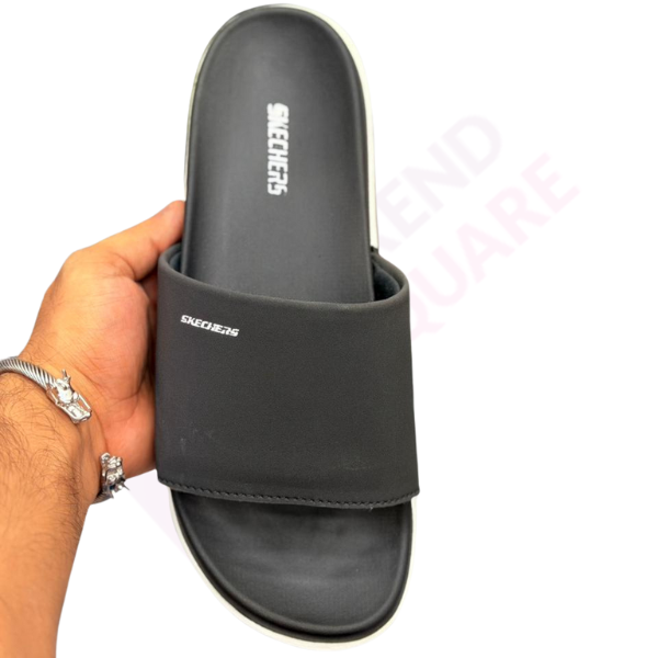 SKECHER PREMIUN SLIDES | BLACK & WHITE COLOR | TS-SHO1049 - Image 3