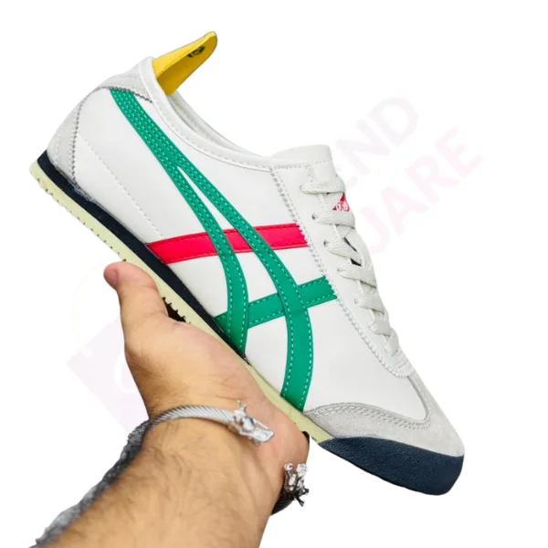 ONITSUKA TIGER MEXICO 66 | WHITE & GREEN, RED COLOR | TS-SHO1090