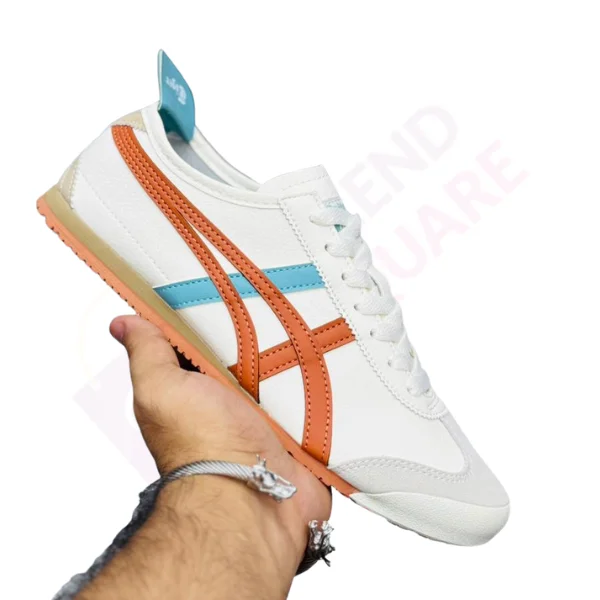 ONITSUKA TIGER MEXICO 66 | WHITE & BLUE, ORANGE COLOR | TS-SHO1089 - Image 2