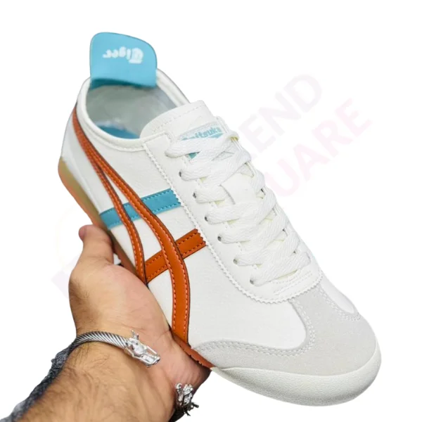 ONITSUKA TIGER MEXICO 66 | WHITE & BLUE, ORANGE COLOR | TS-SHO1089 - Image 3