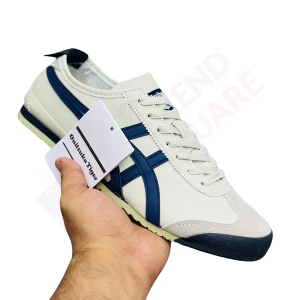 ONITSUKA TIGER MEXICO 66 | WHITE & DARK BLUE COLOR | TS-SHO1086 - Image 3