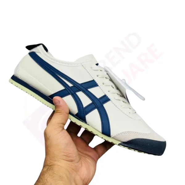 ONITSUKA TIGER MEXICO 66 | WHITE & DARK BLUE COLOR | TS-SHO1086 - Image 2